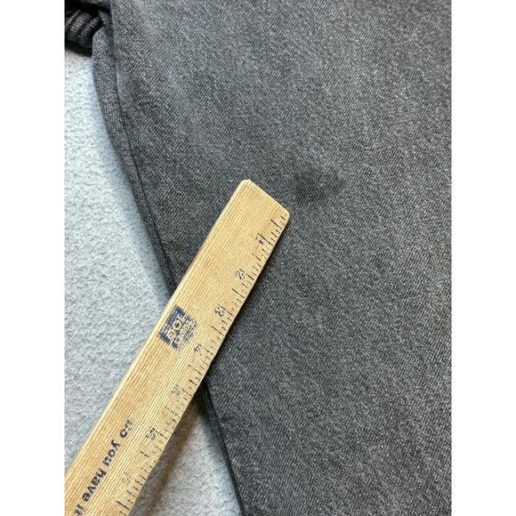 Vintage LL Bean Jeans Mens 36x34 (33x33) Gray Tartan Flannel Lined Made USA 90s - Picture 4 of 16